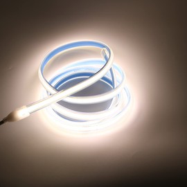 pcning COB LED Strip 220 V 230 V 2 Metre White IP67 Waterproof Strip Band 2 m 4000 K for Outdoor Indoor (White, 2)