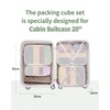Narwey 6 Set Compression Packing Cubes for Backpack and Suitcases,