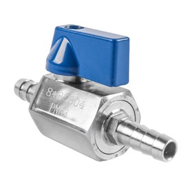 Namvo 8mm Barb Ball Valve 304 Stainless Steel Mini Shut Off Valve for Water, Gas, Fuel, Drip Irrigation Systems Durable Flow Control Switch