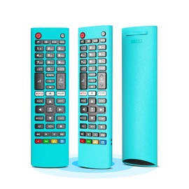 Case for LG TV Remotes, Glow in The Dark Remote Cover for LG Smart TV Remote Control AKB75095307,AKB74915305,AKB75375604, Replacement Anti-Slip Shockproof Washable Silicone Protective Case (Blue)