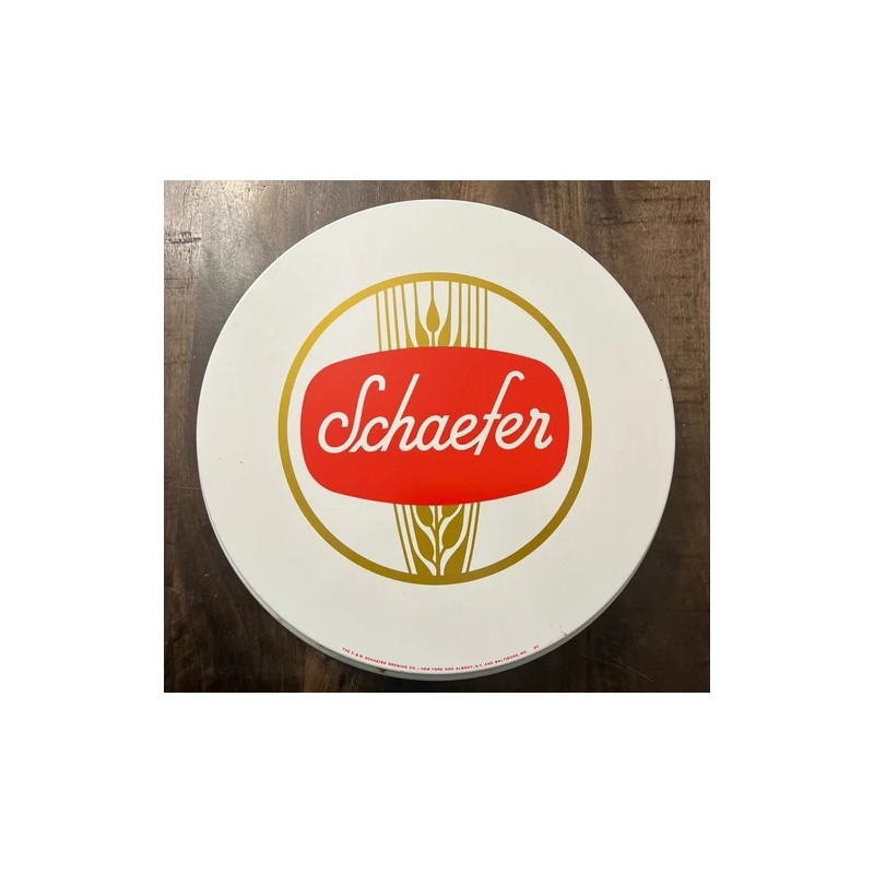 Schaefer Vintage 13" Metal Schaefer Beer Tray.