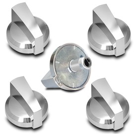(5Pcs) WB03X25796 / WB03T10326 Gas Stove Knobs Replacements for GE Profile Range Surface Burner Knob PGP953SET1SS, PGP959SET4SS Cooktop Knob Replace for GE Part Number PS11721433, AP5986232
