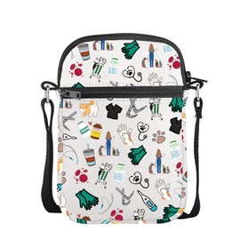 CMNIM Veterinary Professionals Gift Cute Vet Tech Corssbody Bag for Practitioner Animal Doctor Pet Lover Cell Phone Purse (vet Mini CB)