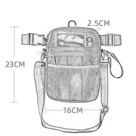 Harilla Nurse Waist Bag Waist Organiser with Multiple Pockets Belt with Adjustable Waist Belt Nurse Waist Bag Pink