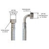 Reinforced hose 3/8 inch nut x 3/8 inch nut with