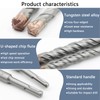 jiuwu 10 Pack Concrete SDS Plus Shank Hammer Drill Bits