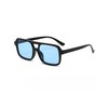 WDZAYXC Stylish Rectangular Sunglasses for Men and Women, UV Protection,