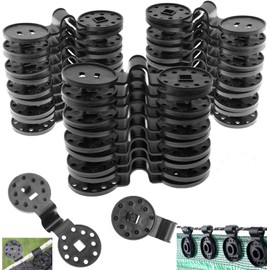 100 Pack Shade Cloth Clips, Round Plastic Sun Shade Net Clip, Fabric Clips,Shade Cloth Heavy Duty Lock Grip for Anti Bird Netting, Gardening Shade Cloth,Windproof Awning Clamp