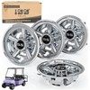 10L0L Golf Cart SS Wheel Covers Hub Caps for EZGO,