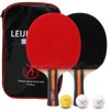 [通拓商品]Table Tennis 2 Player Set 2 Table Tennis Bats Rackets