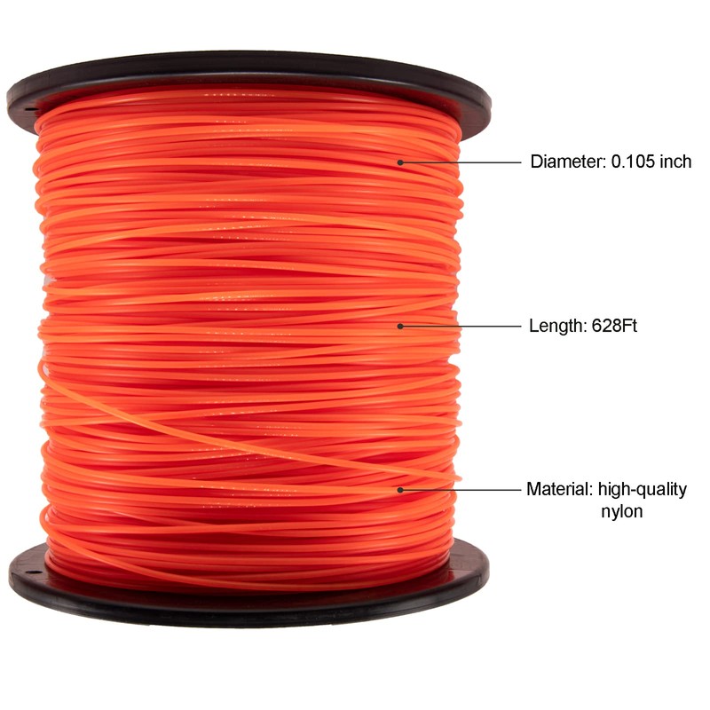 105 Trimmer Line, Heavy Duty Trimmer Line .105, 105 Weed