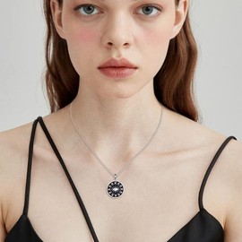 VENACOLY Evil Eye Necklace Sterling Silver Nazar Pendant Evil Eye Mother's Day Jewellery for Women Mum