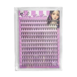 TENGNIUNIU 240pcs Eyelash Extension Kit - 20D D Curl 10-14mm Mixed, Synthetic Lashes for Classic/Volume Lash Tech, Natural to Dramatic & Easy Apply