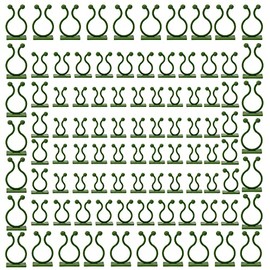 Comimark 120 PCS Garden Wall Plant Climber Vine Support Clips - Self-Adhesive, Green Wall Fixture for Easy Plant Fixing