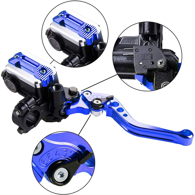 LisylineAuto Motorcycle Brake Lever 7/8“ 22mm Motorcycle Handlebar Brake Master