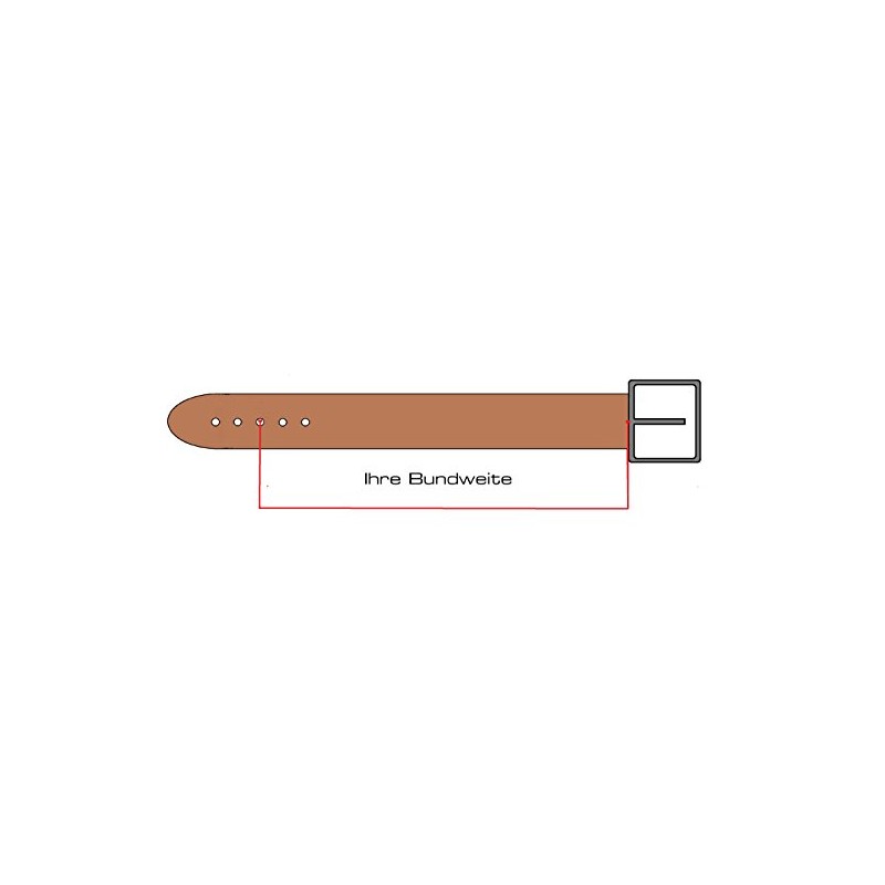 BELTINGER Men's Suede Belt with Double Buckle 4 cm Suede