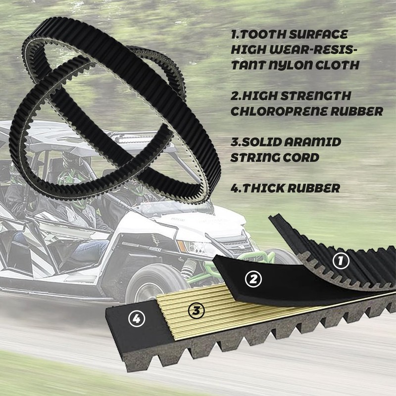 MOTOBULL Drive Belt Compatible with Arctic Cat Wildcat 1000 X