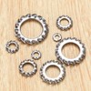 qxayxa 330 Pcs External Tooth Star Lock Washers, Stainless Steel
