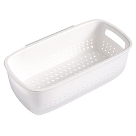 Luxshiny Kitchen Colander Bowl Set Fruit Vegetable Washing Bowl Berry Strainer Detachable Colander Baskets with Handle for Home White