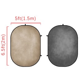 Kate 5x6.5ft(1.5x2m) Collapsible Backdrop Brown Grey Texture Pop up Backgrounds Folding Photography Backdrops Photoshoot Prop