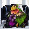 E-RIDES 100x125CM Blooming Flowers Blanket, Soft & Cozy for Adults
