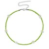 Cute Daisy Flower Beaded Choker Necklace White Daisy Necklaces for