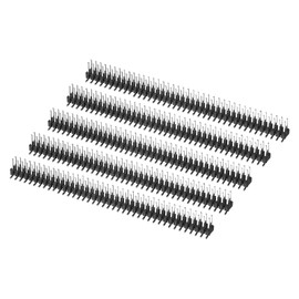 PATIKIL SMT Pin Header Double Row 40P 2.54mm Pitch Copper Plated for PCB Pack of 5