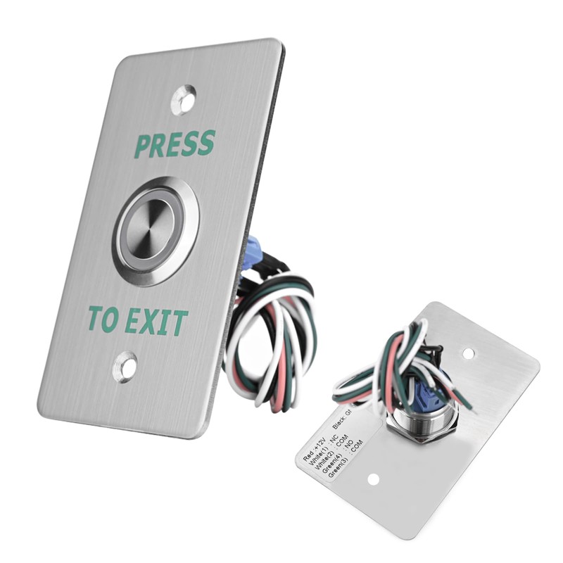 BFLCTGCF IP68 Waterproof Exit Button NO&NC &COM with LED Door