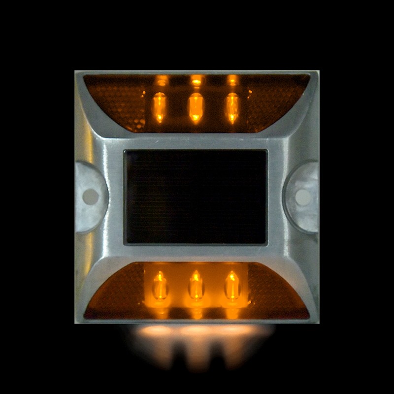6 LED Solar Power Ground Marker Lights Waterproof Outdoor Driveway