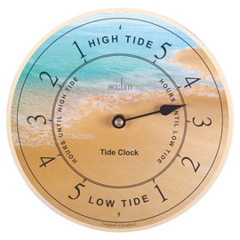 Acctim Tidal Wall Clock High & Low Tide, Blue/Yellow, 20cm