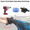 SJAPCK Electric Hand Drill Drive Self Priming Pump Water Oil