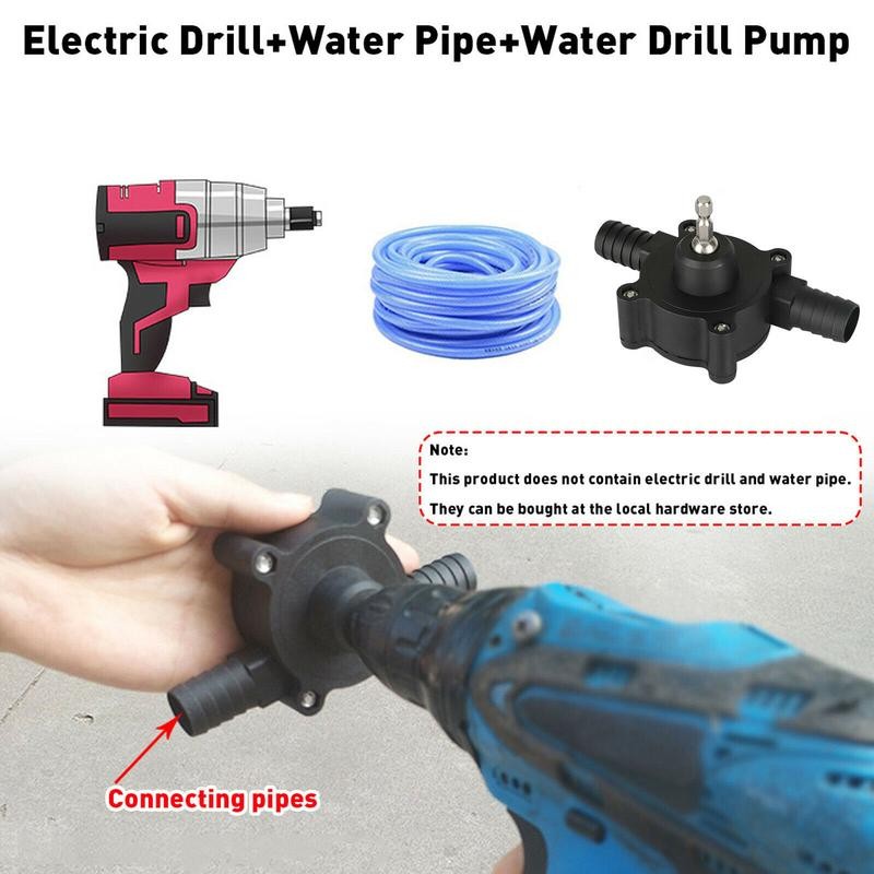 SJAPCK Electric Hand Drill Drive Self Priming Pump Water Oil