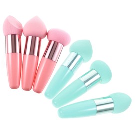 FRCOLOR 6pcs Makeup Beauty Pen Makeup Sponge Brush Foundation Sponges Portable Beauty Tools Easy to Carry Accessories