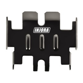 INJORA Skid Plate Chassis Armour Front and Rear Axle Protection Stainless Steel for TRX4M Upgrade 1/18 RC Crawler