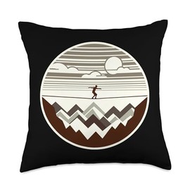 Slackline Highline Throw Pillow