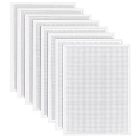 FREEBLOSS 8Pcs Sashiko Water Soluble Embroidery Patterns Hand Sewing Embroidery Stabilizers Stick and Stitch Embroidery Paper Cross Stitch Blanks Embroidery Patterns for Sewing Lovers