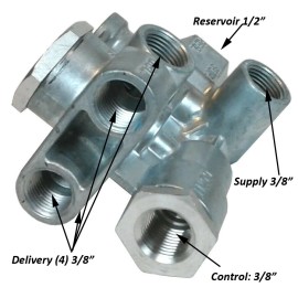 ALPAR Spring Brake Valve Replaces Sealco 110500, 170.110500, 065438, 51131