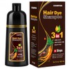 Meidu Champú Tinte Cabello Marrón Oscuro Gris Semipermanente Color Mujeres