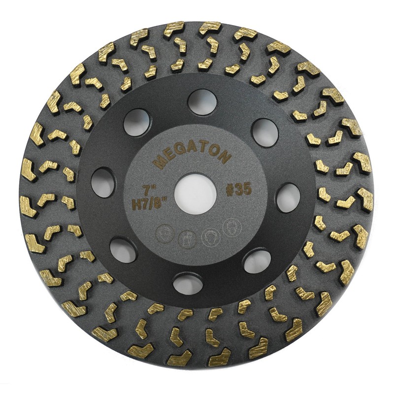 Megatron 7" Diamond Cup Grinding Removing Disc Wheel for Any