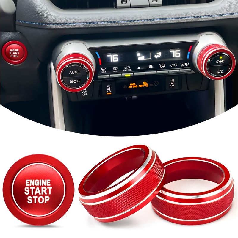 Ruautumn for Toyota RAV4 2019-2025 Accessories, Auto AC Climate Control