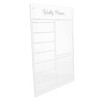 LALAFINA Erasable Acrylic Weekly Planner Board Magnetic Fridge Calendar for