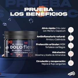 BPN PRO | DoloFlex Gel Corporal 250 g | Con Árnica, Caléndula, Capsicum y MSM | Gel para Masaje con Ingredientes Naturales | Textura Ligera No Grasosa - Apoyo al Bienestar y Confort Diario Muscular
