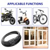 Bicycle Lock Combination Lock 4 Digit Bicycle Lock Bike Lock