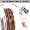 AMOLEN Wood PLA Filament Bundle 3D Printer Filament Wood Sets,Walnut,Cherry,Bamboo,Ebony,3D