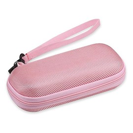 AGPTEK Carrying Case, EVA Zipper Carrying Hard Case Cover for Digital Voice Recorders, MP3 Players, USB Cable, Earphones-Bose QC20, Memory Cards, U Disk. Pink