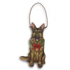German Shepherd with Wreath Ornament