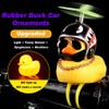 wonuu Rubber Duck Car Ornaments, 2Pcs Yellow Duck Car Dashboard