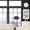 SHARP Wall Clock – Silver/Chrome, Silent Non Ticking 10 Inch