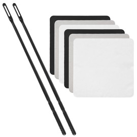CONLI Flute Cleaning Kit 2 Flute Cleaning Rods with 6 Pack 20x20cm Large Flute Cleaning Cloth Musical Instruments Polishing and Cleaning Accessories - Pink, Yellow, Blue