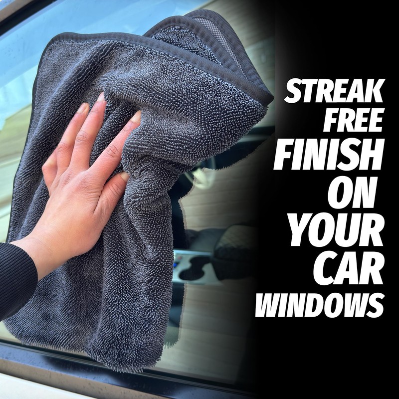 Towelogy® Large Car Drying Towel - 60x45cm Twisted Loop Microfibre